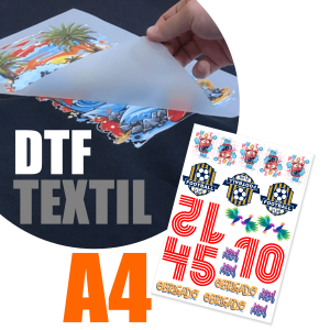 DTF Textil com Personalização DTF Textil A4 Alta Resolução Brilho  