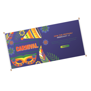 Faixa 380 GR Lona 380 g  Alta Resolução Brilho Madeira e cordinha 